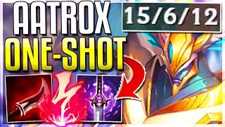 NEW AATROX REWORK ONE-SHOT BUILD! WTF IS THIS DMG?? Assassin Aatrox Mid Gameplay | League of Legends