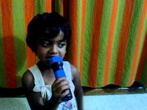 My sister singing