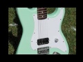 2003 Fender Squier Surf Green Stratocaster Guitar with Screamin' Deamon pickup and Case for sale