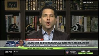 Breaking News Adam Schefter Reacts To Seahaw Positioned To Make Push For Antonio Brown Hd