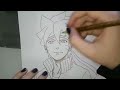 Speed Drawing - Uzumaki Boruto and Uchiha Sarada ( Shippuden  Version)