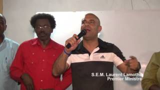 VIDEO: Premier Minis Laurent Lamothe pale ak peyizan Kenscoff sou Production Nationale la...