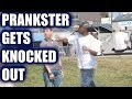 PRANKSTER GETS KNOCKED OUT! - "KISS MY ASS" PRANK