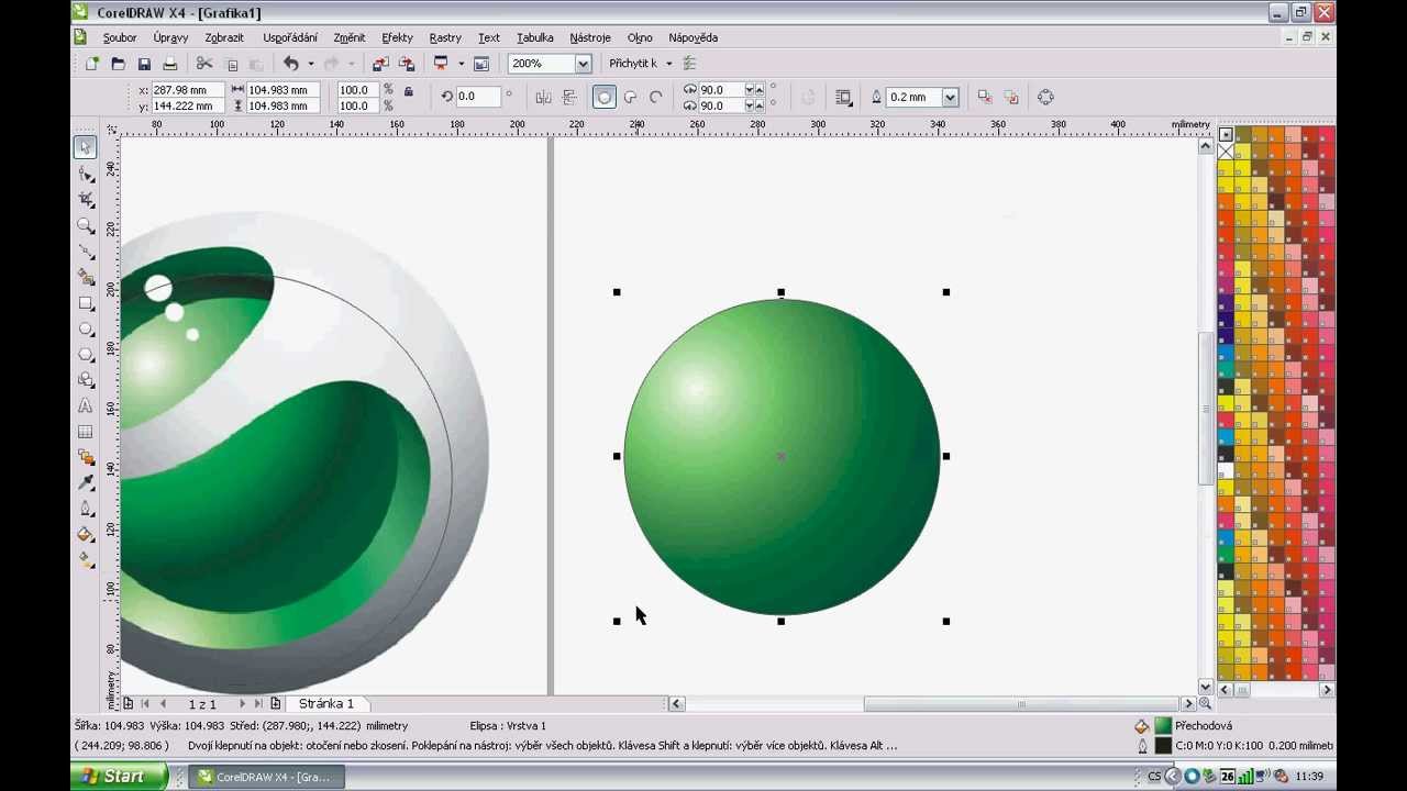 Corel Draw X4 tutorial - Sony Ericsson logo - YouTube