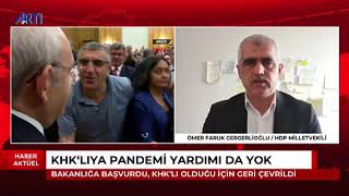 Khklıya Pandemi Yardımı Da Yok Hdp Kocaeli Milletvekili Ömer Faruk Gergerlioğlu Değerlendiriyor