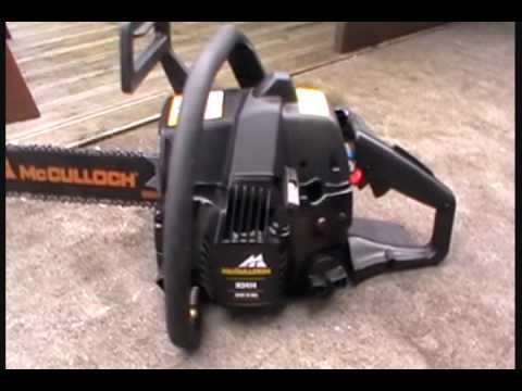 McCulloch Chain Saw First Start use cutting