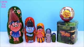 Trolls Nesting Dolls Dreamworks Blind Bags Opening Surprise Toys Chupa Chups