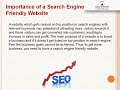 Search Engine Friendly Website Importance Of A Seo Friendly Website Search Engine Friendly Website Importance Of A Seo Friendly Website