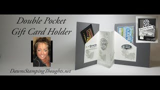 Double Pocket Gift Card Holder