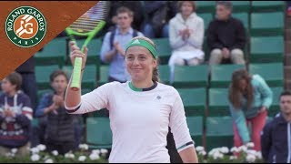 jelena ostapenko v caroline wozniacki last shots womens quarterfinals 2017 roland garros