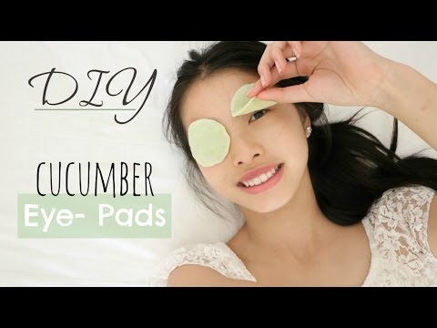 DIY: Cucumber Ice Eye Masks | No more dark circles + puffy eyes | Nicky - YouTube