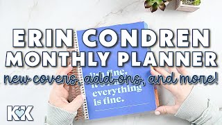 Erin Condren New Monthly Planner Review New Dashboard, Cute Covers, New Colorway, And Family Add On
