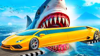 Can A Lambo Drive Over A Megalodon In Gta 5? - Gta 5 Experiment