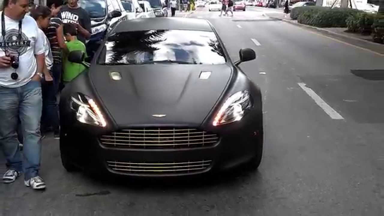 Meek Mill Aston Martin Matte Black With 24k Gold Plated