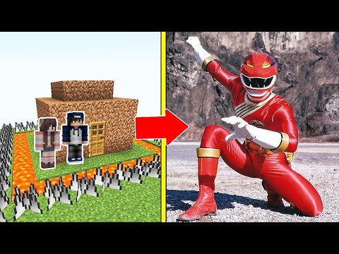 SIÊU NHÂN GAO Tấn Công Nhà Được Bảo Vệ Bởi bqThanh và Ốc Trong Minecraft