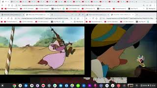 Pinocchio (1940) - Robin Hood (1973) - 101 Dalmatians (1961) - Fight Scene Hunga