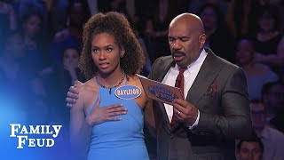Bayleigh GETS IT DONE for the Daytons! | Family Feud