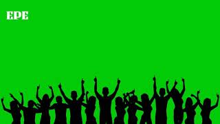 Crowd Cheering Green Screen Royalty Free