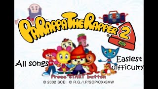 Parappa The Rapper 2 - All Songs - Eaisiest Difficulty - Hd