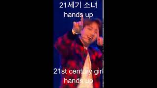 21st century girls BTS fullscreen with lyrics (short)
