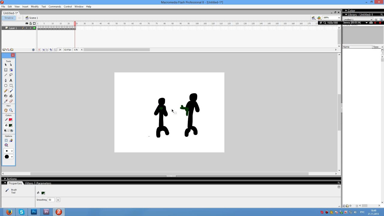 Macromedia flash 8 t сделать мультфильм