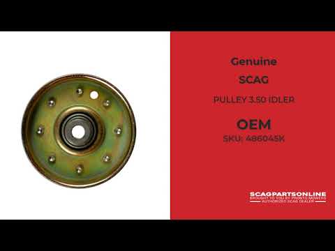 486045K Scag - PULLEY 3.50 IDLER W/ HARDWARE 486045K Scag - PULLEY 3.50 IDLER W/ HARDWARE
