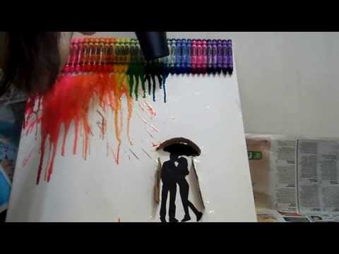 DIY: (do it yourself) Crayon Art/ Painting