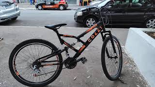 Bicicleta Colli Gps26, Aro 26, 21 Marchas, Quadro De Aço Carbono, Freios V-Brake, Dupla Suspensão