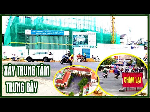 Chợ ĐÀ LẠT, xây khu trung tâm trưng bày tại Quảng Trường, Flycam trường Đa Hòa