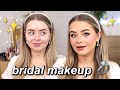 DIY Bridal Makeup! My first WEDDING MAKEUP trial/tutorial 💍👰🏼‍♀️✨