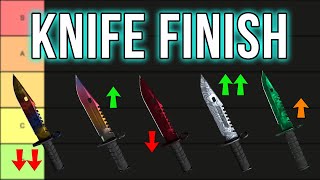 Ranking Every Knife Finish In Cs2 Tier List All New Updated Knife Finishes Showcase And Ranking