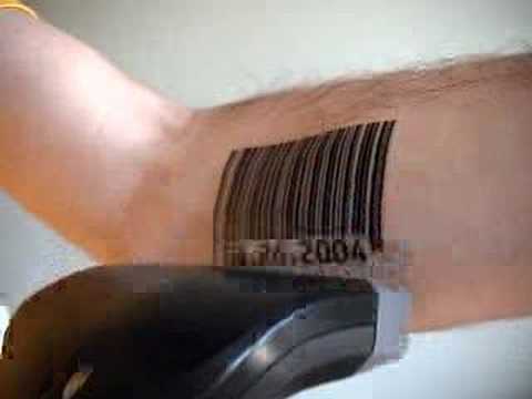 Scanning Barcode Tattoos with Voice Synthesizer