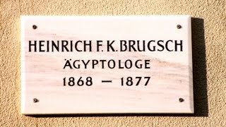Heinrich Friedrich Karl Brugsch Ägyptologe 1868-1877 Untere Masch-Straße 16 - Gedenktafel ..