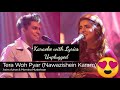 Tera Wo Pyar | Karaoke Lyrics tube | No vocal