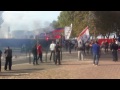 Ultras protest in Montpellier