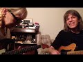 Leni and Mike Stern practice at home