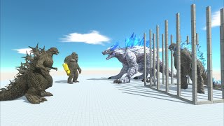 Godzilla Minus One and Kong Glove Beast  together beat Shimo and release Legendary Godzilla