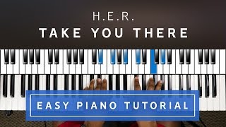 H E R Take You There Easy Piano Tutorial H E R Take You There Easy Piano Tutorial