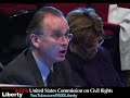 Title:4. Civil Rights Questions FAIR Description:Edmund Cooke Jr., of the United States Commission on Civil Rights, questions FAIR representatives Dan Stein and Michael Heffmon at a hearing in Prince William County, VA on Dec. 14, 2007. Heffmon had previously taken credit for drafting the controversial immigration resolution introduced by Gainesville Supervisor John T. Stirrup. Stirrup testified earlier that morning.