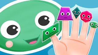Shapes Song - Learn The Shapes With Daddy Finger Nursery Rhymes Finger Family