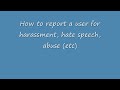 How to report a youtube user