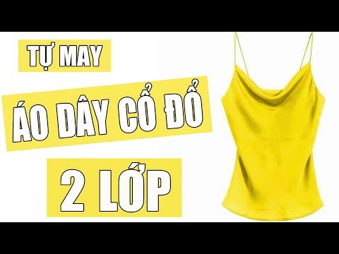 DIY HALTER TOP| TỰ MAY ÁO DÂY LỤA CỔ ĐỔ SÀNH ĐIỆU XUỐNG PHỐ| Ặt Củ Tỏi DIY