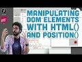 8.3: Manipulating DOM Elements with html() and position() - p5.js Tutorial