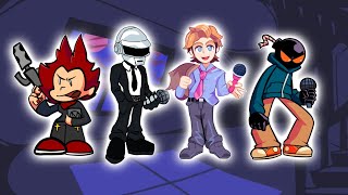 Wrong Heads Candra Daft Punk Senpai Whitty Fnf - Friday Night Funkin Educational Games For Kids