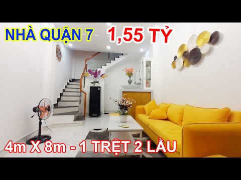 Nhà Quận 7 Full Nội Thất 2 Lầu Thiết Kế Đẹp Gần Mặt Tiền Huỳnh Tấn Phát - Bất Động Sản Nhà Bè