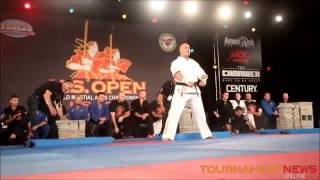USBA/WBA World Record- Drew Serrano- 34 patio blocks broken with 3 strikes in 10 seconds- 7/2014