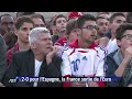 A Paris, l'amertume des supporteurs des Bleus