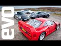 Cult of the Turbo - Ferrari F40 v Porsche GT2RS v Noble M600 v Jaguar XJ220 - evo Magazine