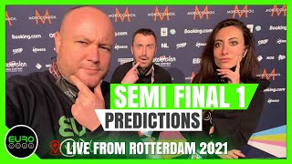 EUROVISION 2021: OUR SEMI FINAL 1 PREDICTIONS // Live from Rotterdam 2021
