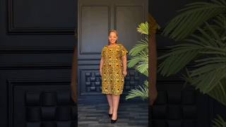 Short Ankara Shift Dress